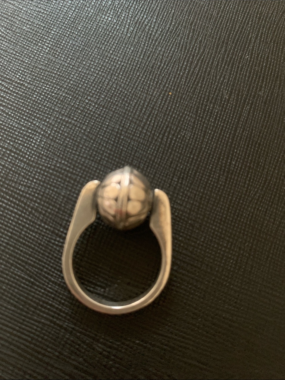 Sterling Silver Dome-Top Statement Ring in Silver
